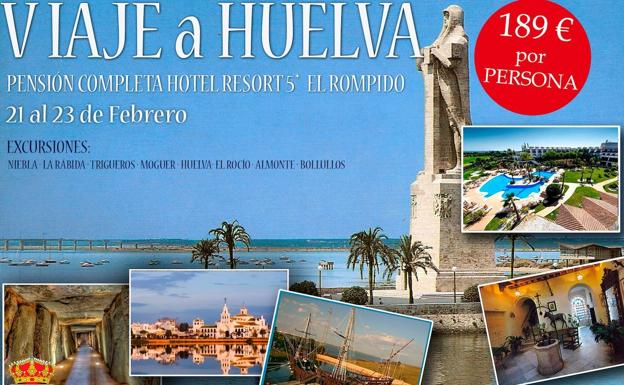 El Ayuntamiento de Huétor Vega organiza un viaje cultural a la provincia de Huelva