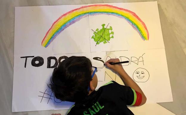 Los escolares de Huétor Vega dicen que 'Todo va a salir bien'