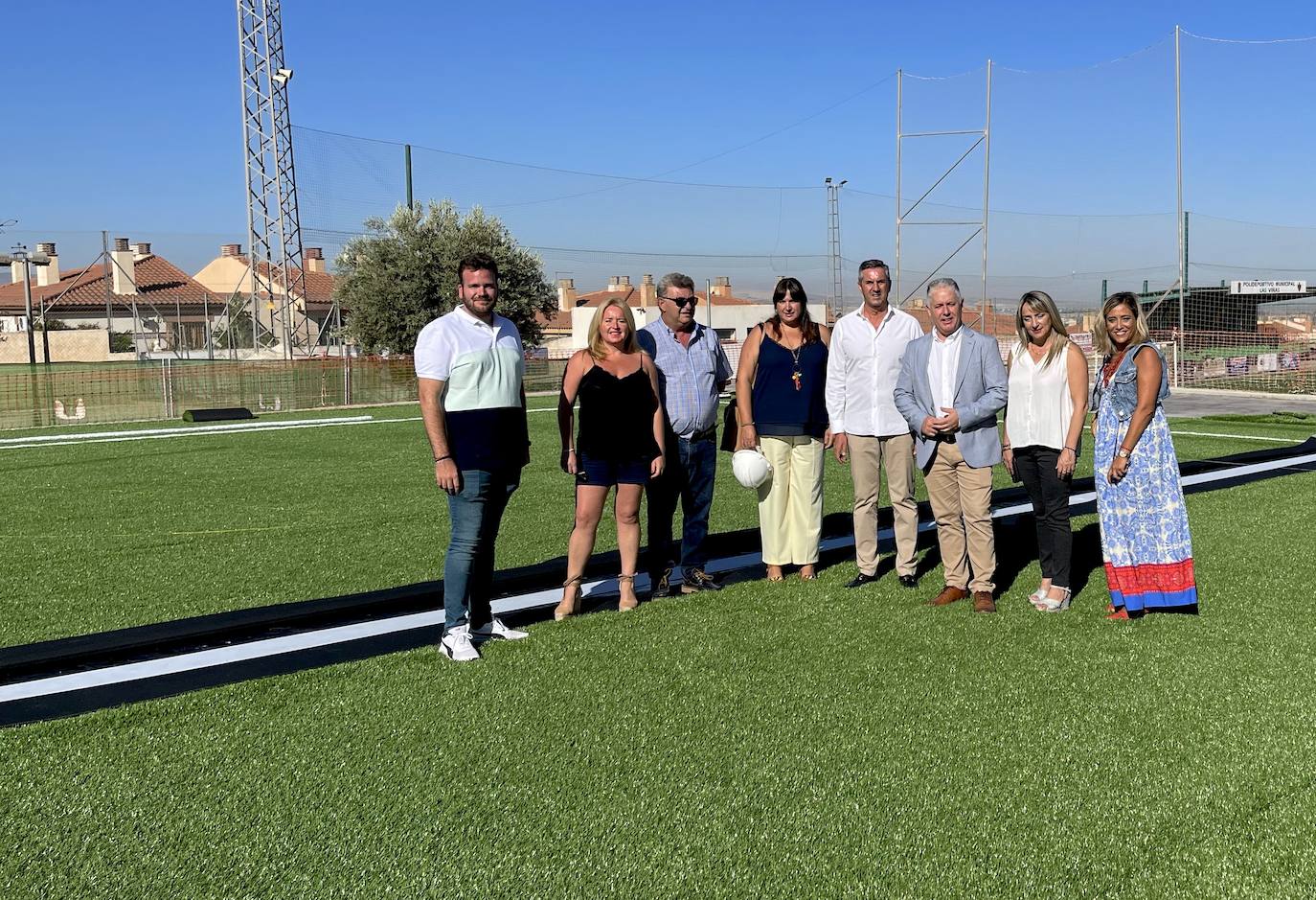 Villegas visita los proyectos que cuentan con apoyo económico de la Diputación en Huétor Vega