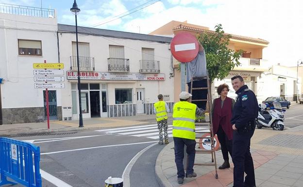 Reordenación del tráfico en el centro de Vera