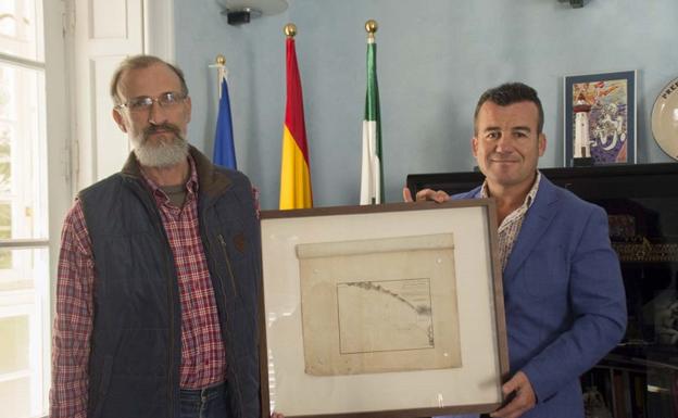 Carboneras recibe la donación de un mapa de los fondeaderos que data de 1813