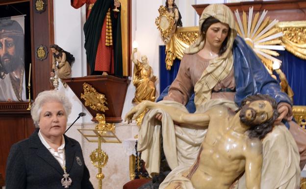 María Teresa García López, pregonera de la Semana Santa de Huércal-Overa en 2019