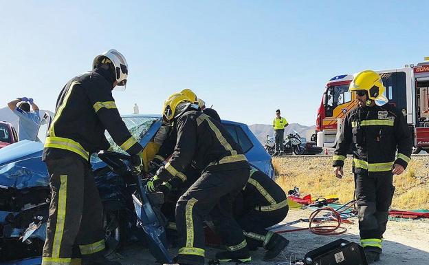 Una colisión entre dos vehículos deja varios heridos en Cuevas del Almanzora