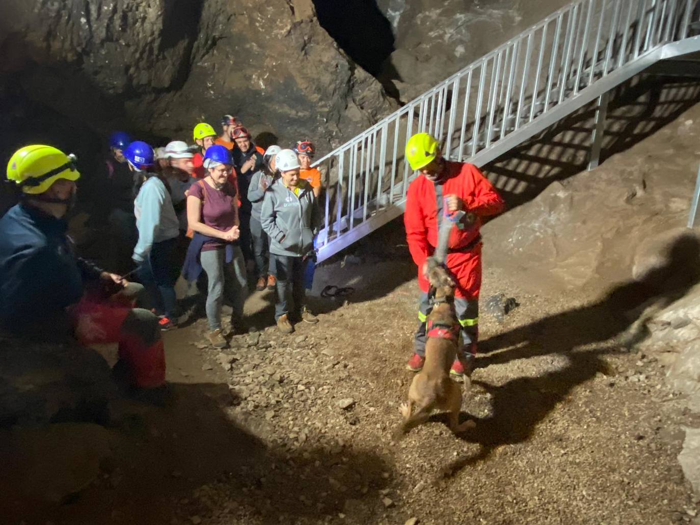 Simulacro de rescate en la Mina Rica de Pulpí