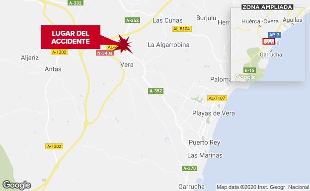 Muere una joven de 22 años atropellada en Vera