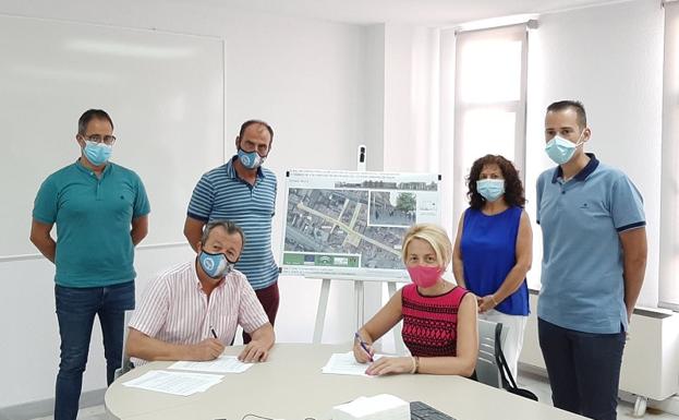 La Junta y Pulpí firman el convenio para hacer la isla ambiental en el centro urbano