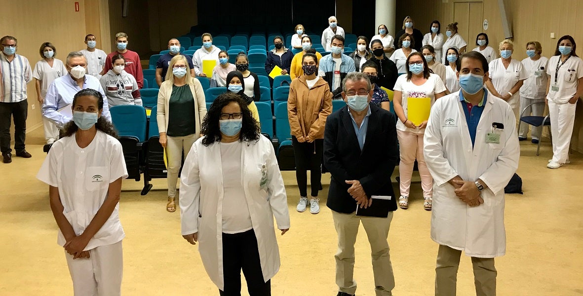 El Hospital La Inmaculada recibe al alumnado en prácticas de Auxiliares de Enfermería
