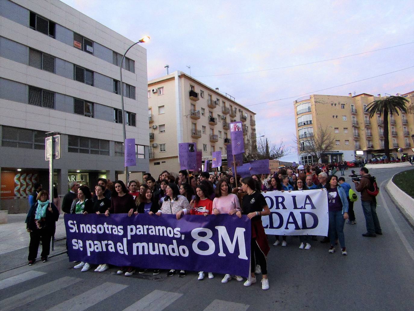 Manifestación 8M en Loja