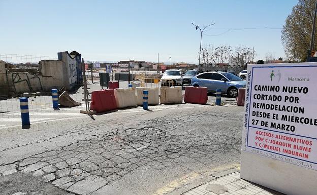 Maracena se reordena por las obras en Camino Nuevo