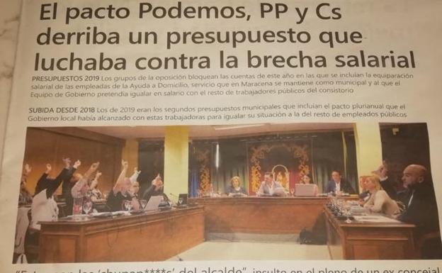Polémica en Maracena por la portada de su periódico municipal