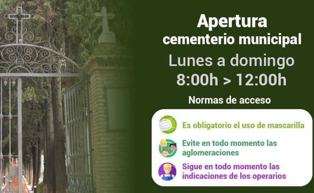 Reabre el Cementerio Municipal de Maracena tras dos meses cerrado