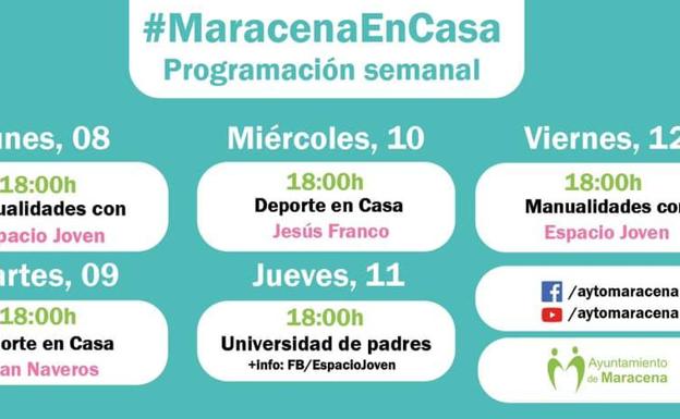 Manualidades y deporte, protagonistas de una nueva semana de #MaracenaEnCasa