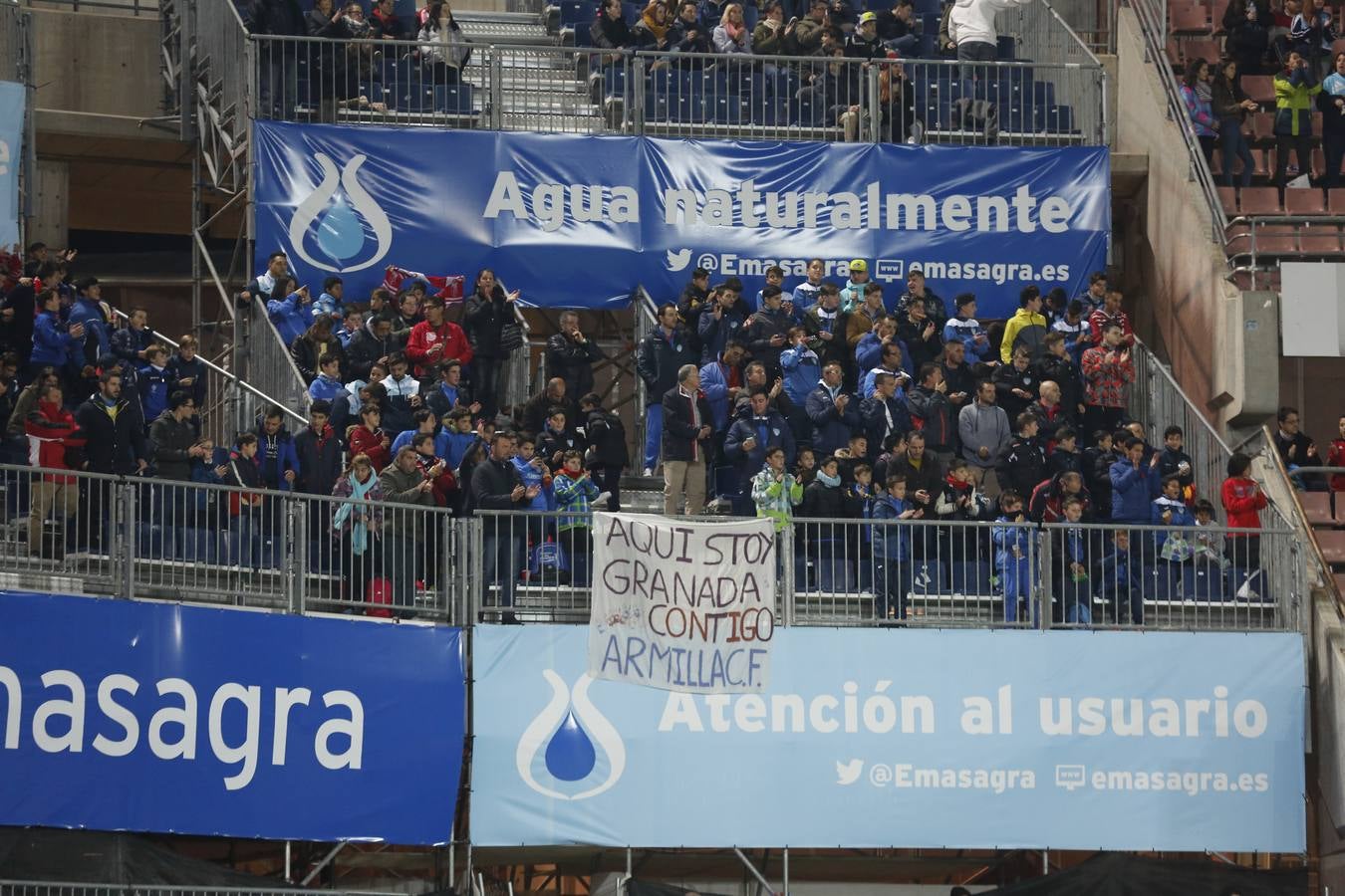 El ambiente en Los Cármenes en el Granada-Leganés