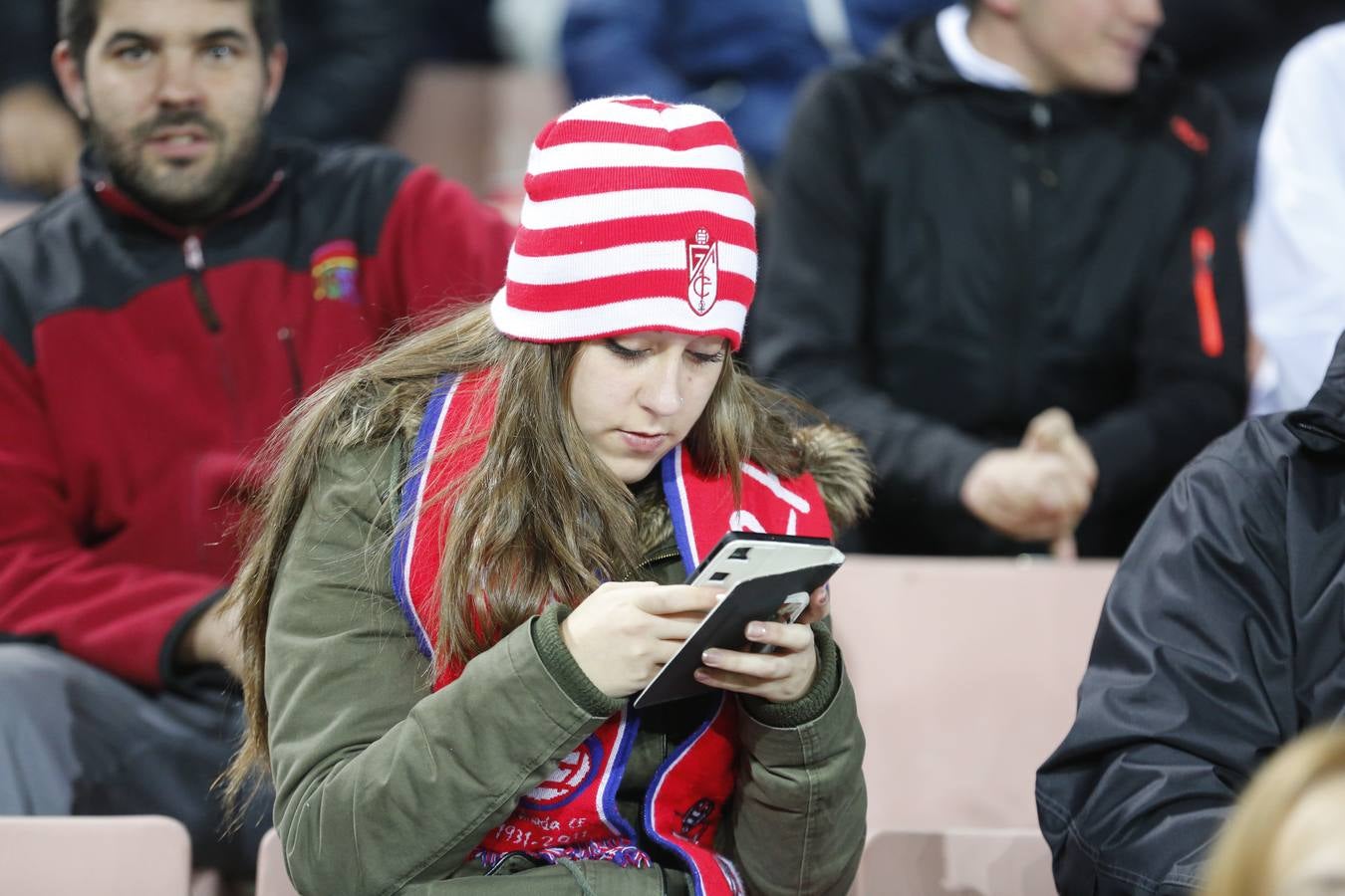 El ambiente en Los Cármenes en el Granada-Leganés