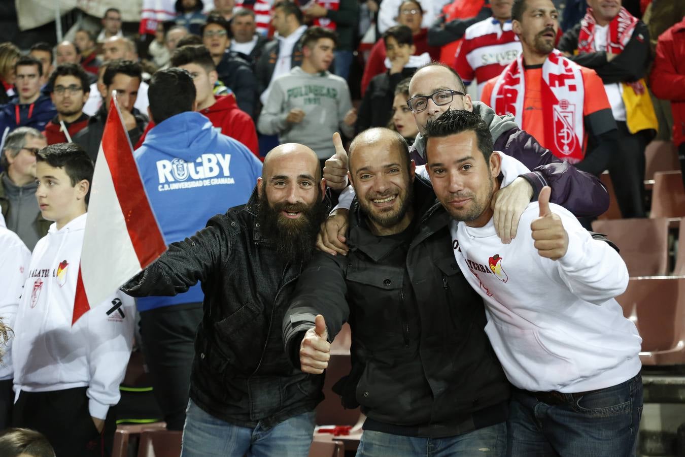 El ambiente en Los Cármenes durante el Granada-Espanyol