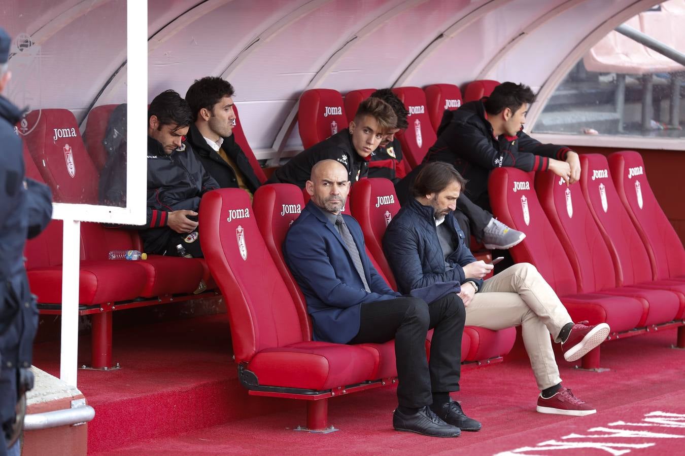 El ambiente en Los Cármenes durante el Granada CF-Rayo