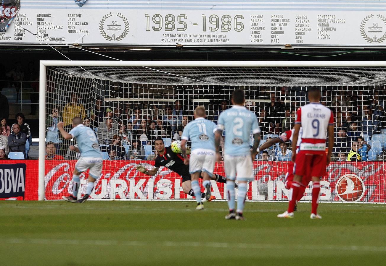 El talento de Nolito y Aspas priva a un buen Granada de puntuar en Balaídos