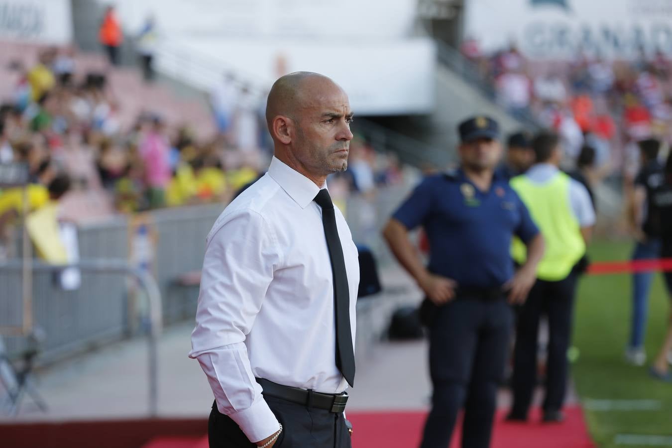 El ambiente en Los Cármenes en el primer partido de Liga