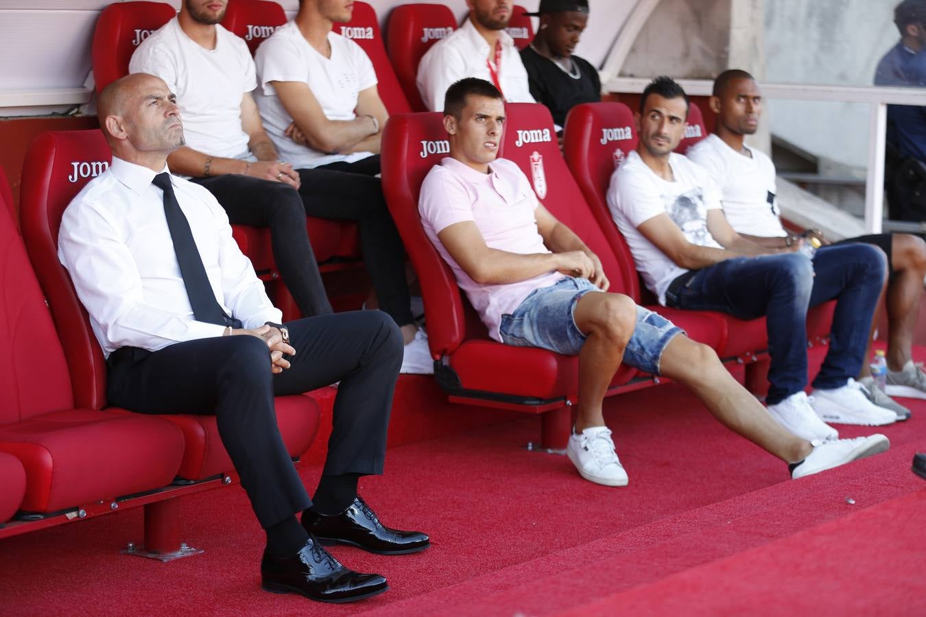 El ambiente en Los Cármenes en el primer partido de Liga