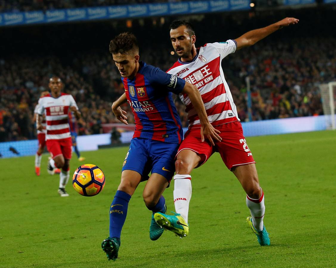 El Granada se defiende en el Camp Nou