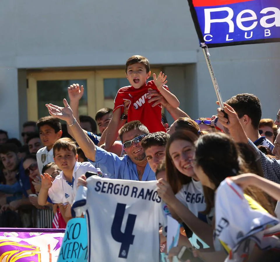 Así fue la llegada del Real Madrid a Granada