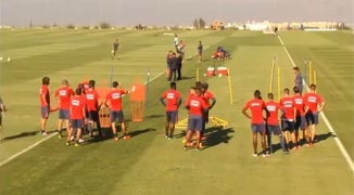 Sandoval organiza una sesión a puerta cerrada en la que no pudo contar con Rubén Pérez y Mainz