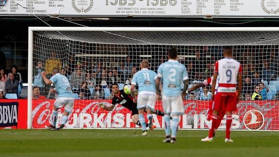 El talento de Nolito y Aspas priva a un buen Granada de puntuar en Balaídos