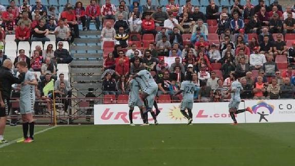 La UD Almería jugó, para la prensa, con 'dos caras' contra el Nástic