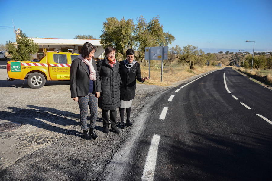 La reforma de la A-338 mejora la seguridad vial entre Granada y Alhama