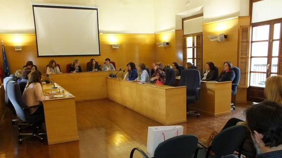 Reunión comarcal de trabajo con la Diputada de Igualdad