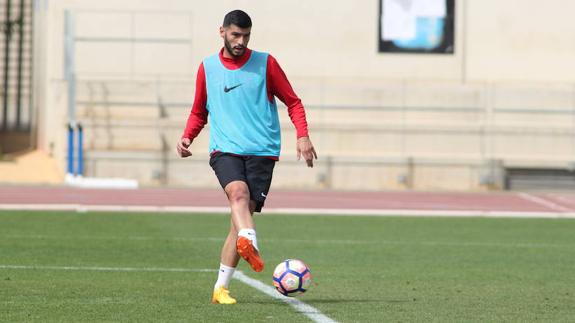 Joaquín no entrena con el Almería
