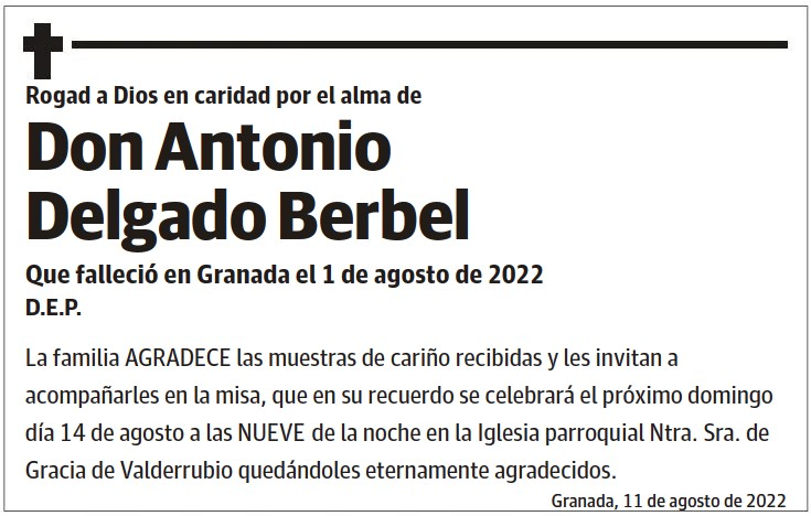 Antonio Delgado Berbel