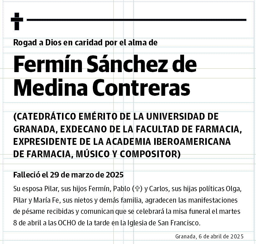 Fermín Sánchez de  Medina Contreras