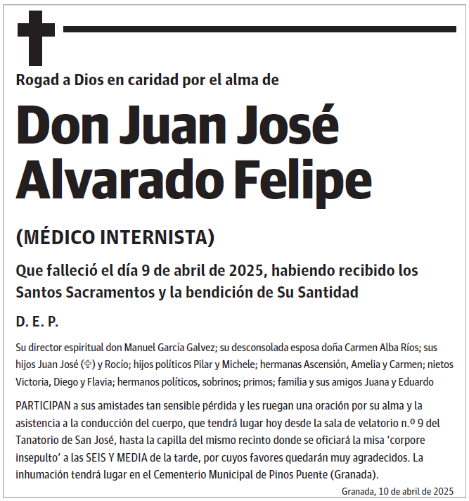 Don Juan José Alvarado Felipe