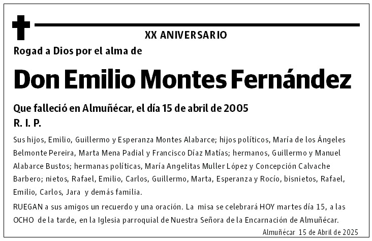 Don Emilio Montes Fernández