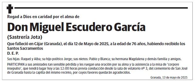 D. Miguel Escudero García