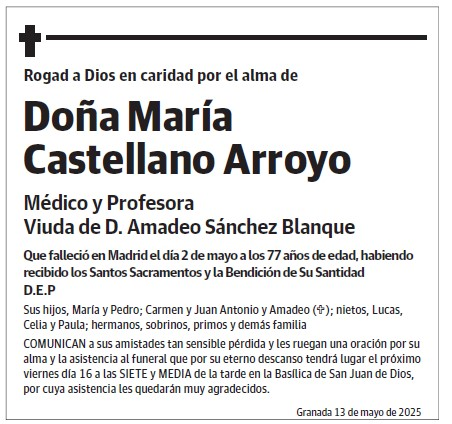 Doña María  Castellano Arroyo
