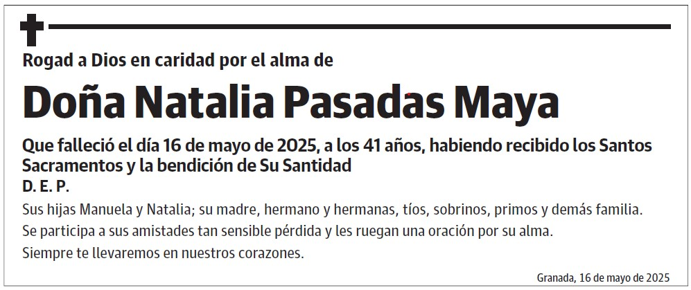 Doña Natalia Pasadas Maya
