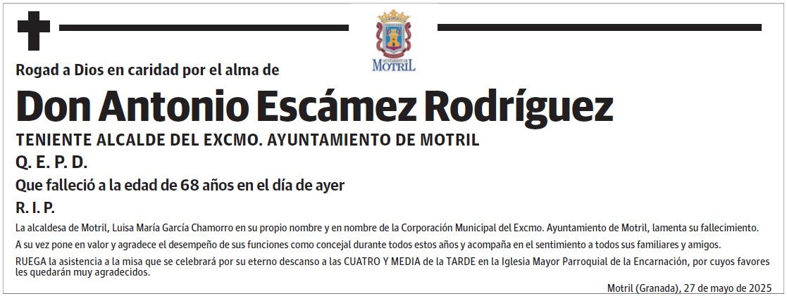 Don Antonio Escámez Rodríguez