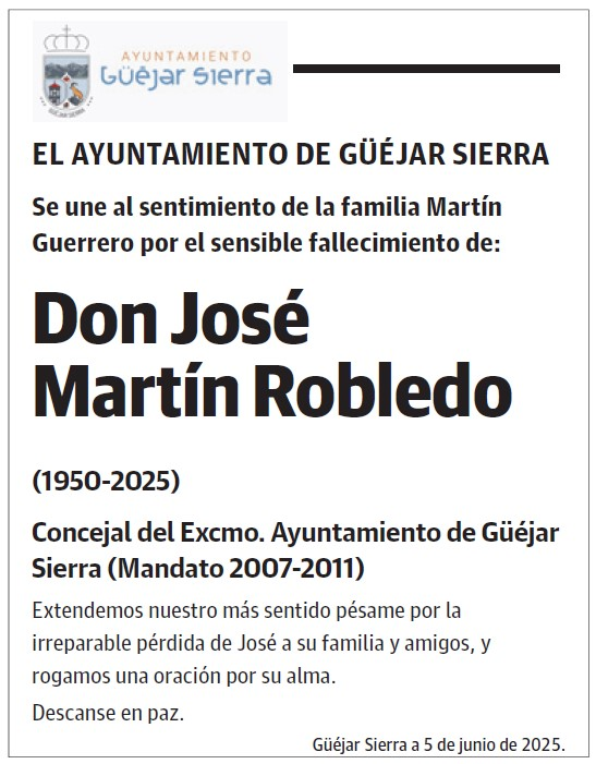 Don José  Martín Robledo