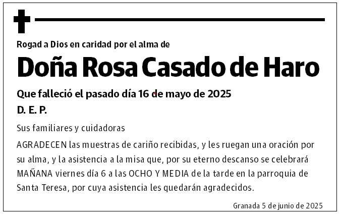 Doña Rosa Casado de Haro
