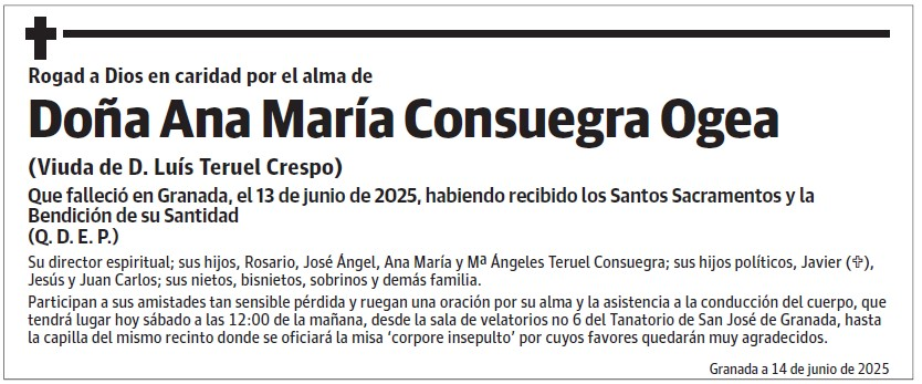 Doña Ana María Consuegra Ogea