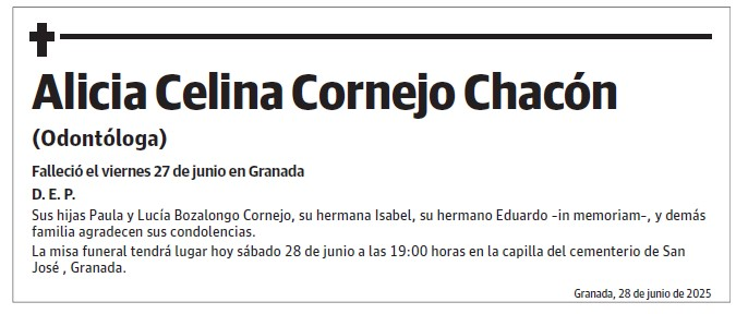 Alicia Celina Cornejo Chacón