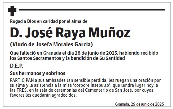 D. José Raya Muñoz