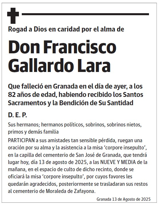 Don Francisco Gallardo Lara