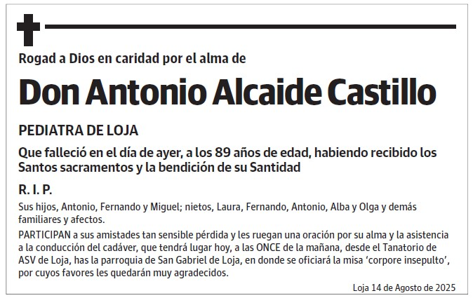 Don Antonio Alcaide Castillo
