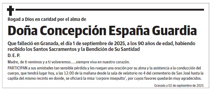 Doña Concepción España Guardia