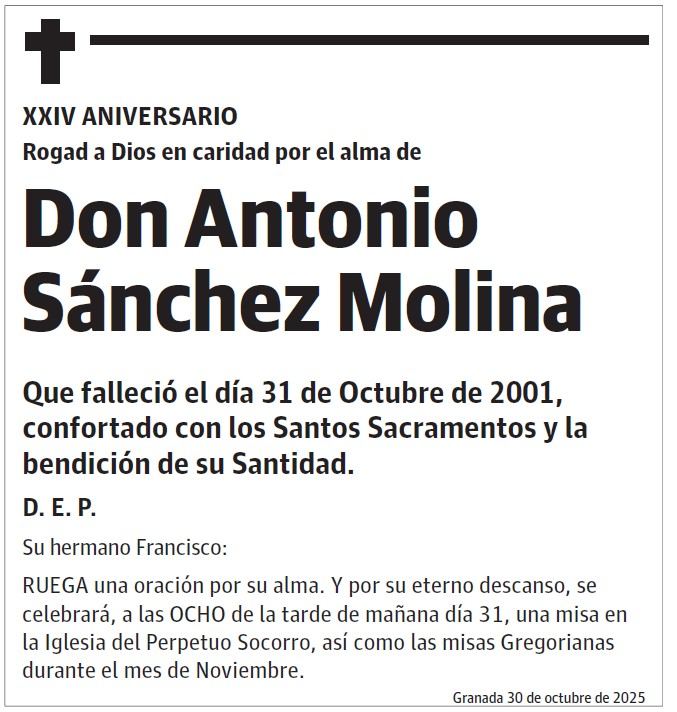 Don Antonio Sánchez Molina