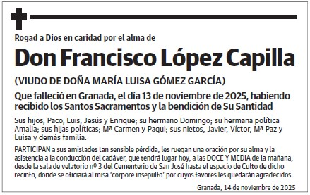 Don Francisco López Capilla