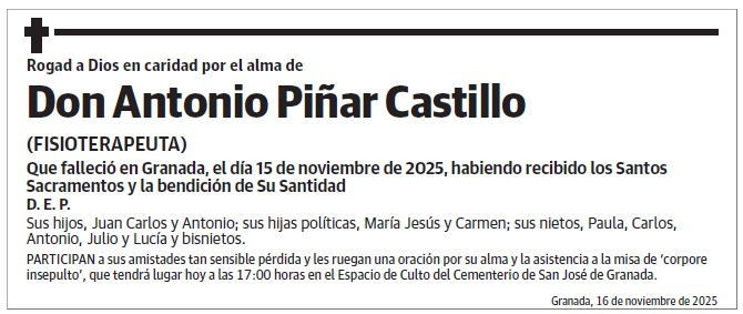 Don Antonio Piñar Castillo